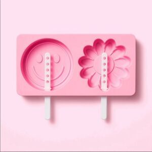 Stoney Clover x Target Pink Large Popsicles Molds - Daisy & Smiley Face